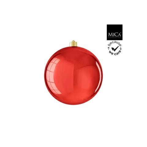 SFERA VETRO ROSSO LUCIDO D.25